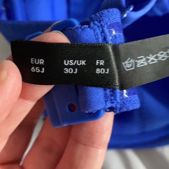 Blue swim halter top - Picture 4 of 4